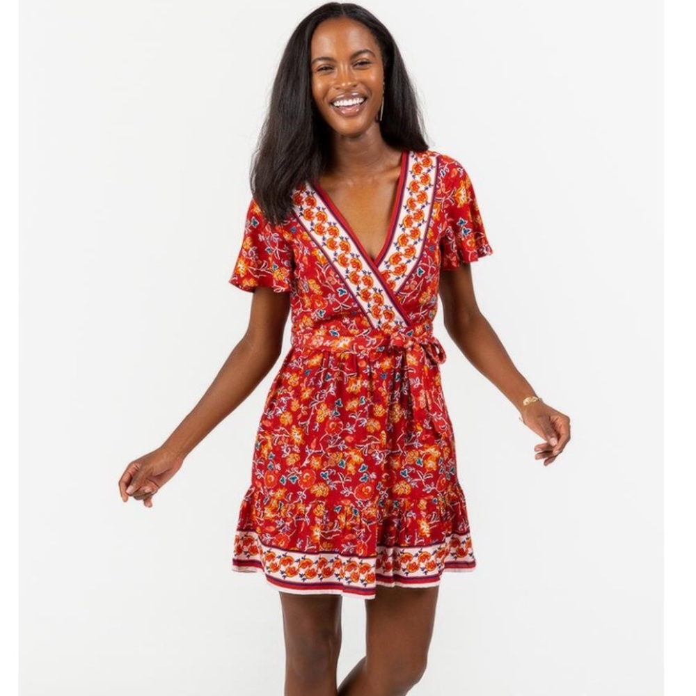 Red Wrap Dress from Francesca’s - NWT